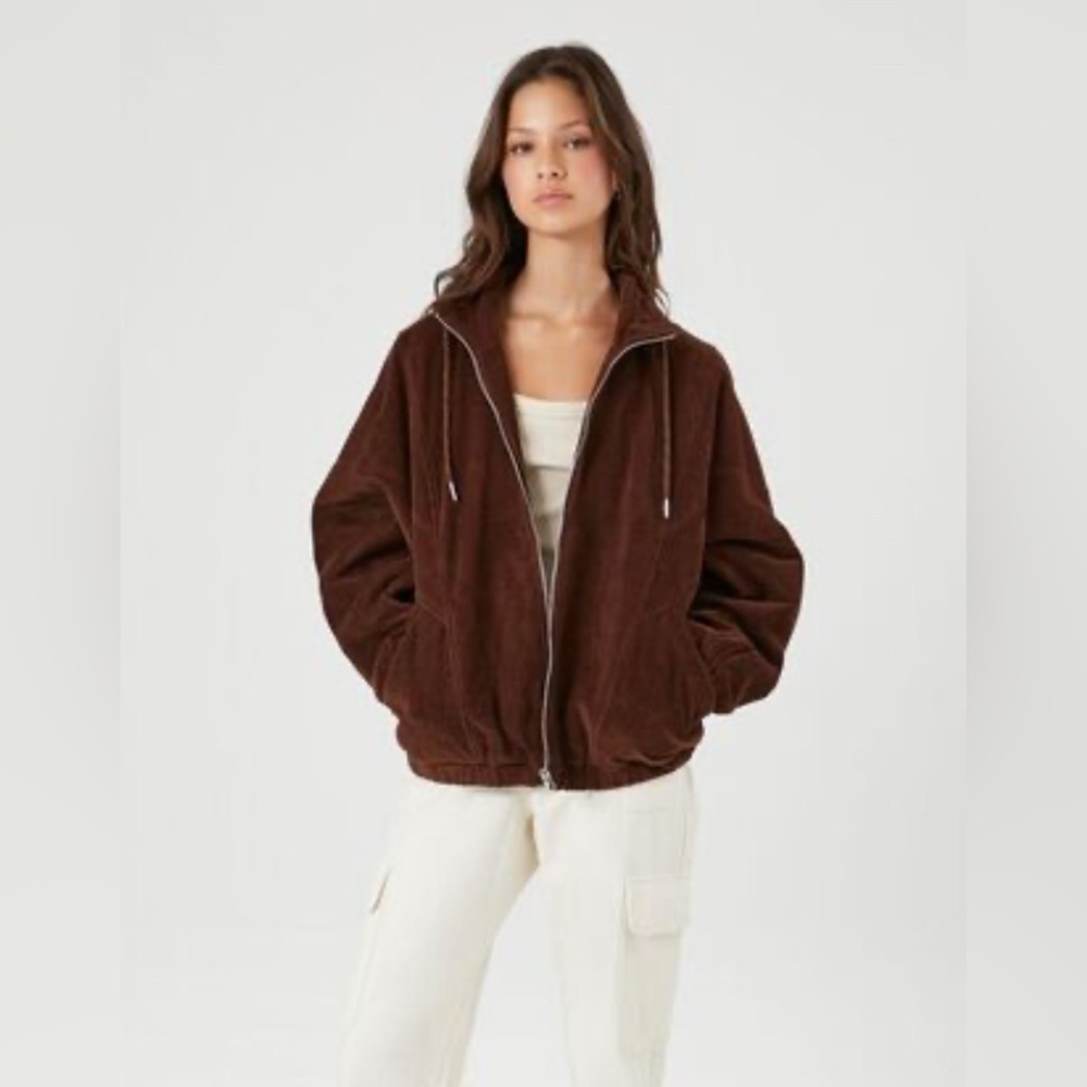 GUC Corduroy Drawstring Bomber Jacket